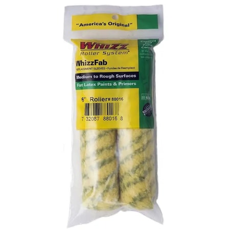 Work Tools 6" Mini Paint Roller Cover, 1/2" Nap, Polyamide Yarn 88016